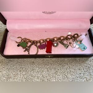 NWT Juicy Couture Retired Multi-Icon World Traveler Bracelet - Rare Boxed